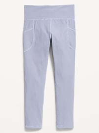 L'image numéro 5 présente Legging Performance PowerSoft côtelé longueur 7/8 à taille haute pour fille