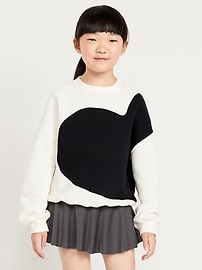 Image number 1 showing, Oversized Graphic Tunic Sweatshirt for Girls