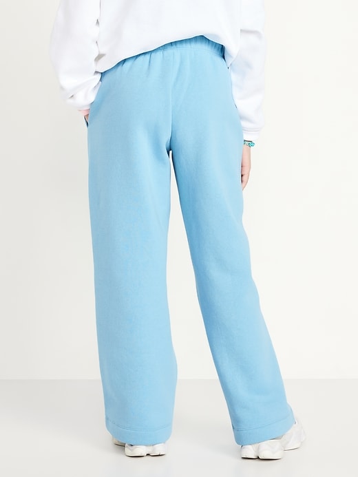 View large product image 2 of 4. Favorite Fleece High-Waisted Wide-Leg Sweatpants for Girls