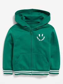 Image number 1 showing, Favorite Fleece Oversized Zip Hoodie for Toddler Boys
