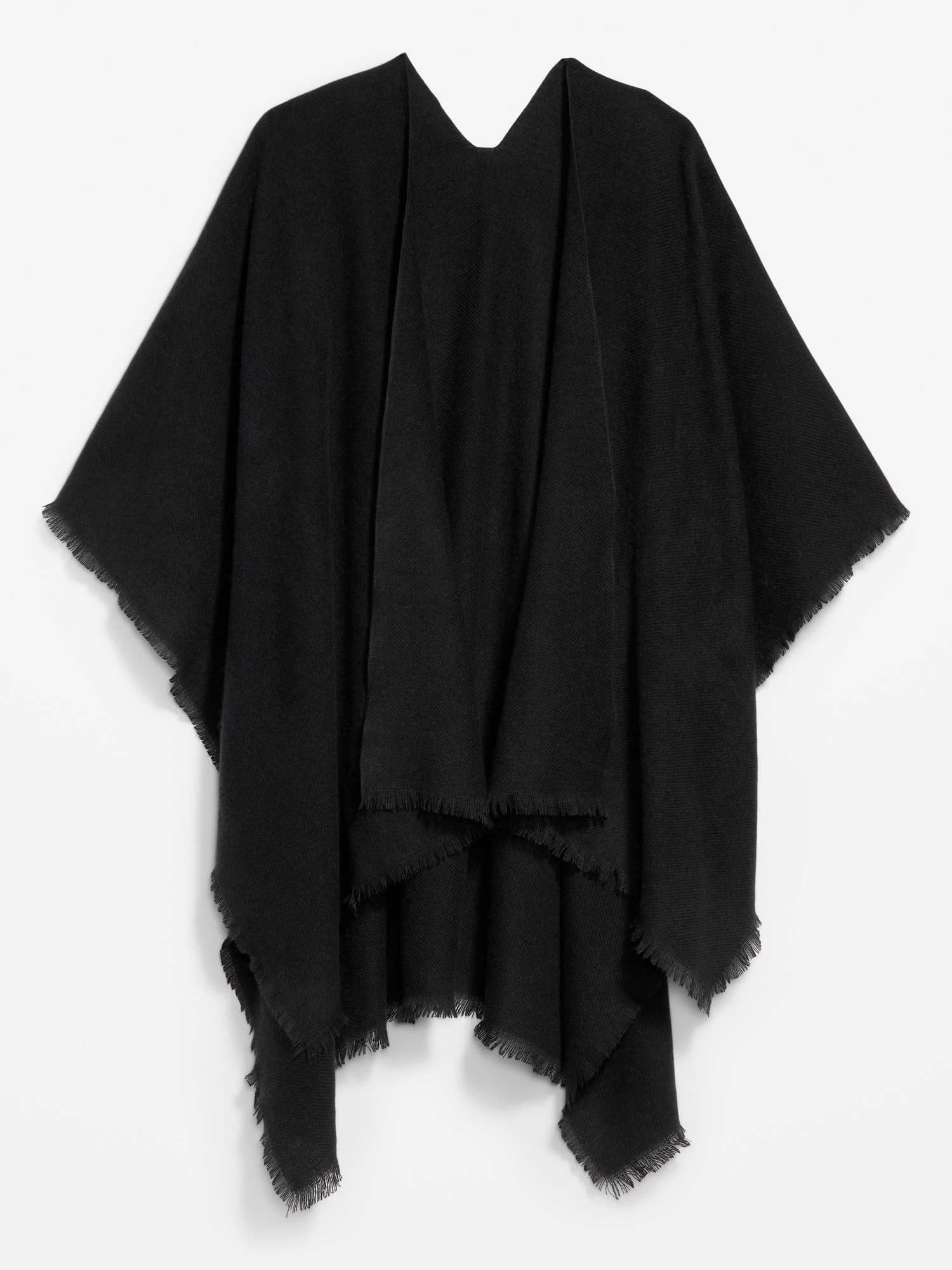 Flannel Fringe Poncho