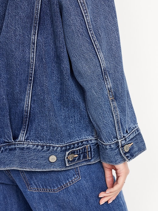 Image number 5 showing, Oversized Jean Trucker Jacket