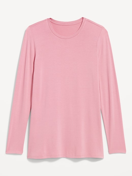 Image number 8 showing, Luxe Long-Sleeve Crew-Neck Tunic