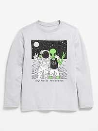 Image number 1 showing, Long-Sleeve Graphic T-Shirt for Boys