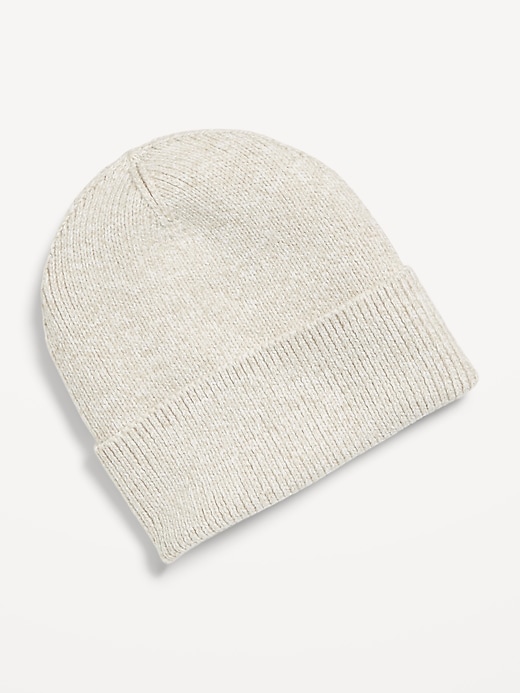 Image number 1 showing, Wide-Cuff Ribbed Beanie for Men