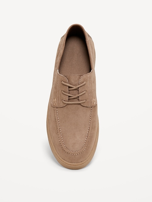 View large product image 2 of 4. Faux-Suede Boat Shoes for Men