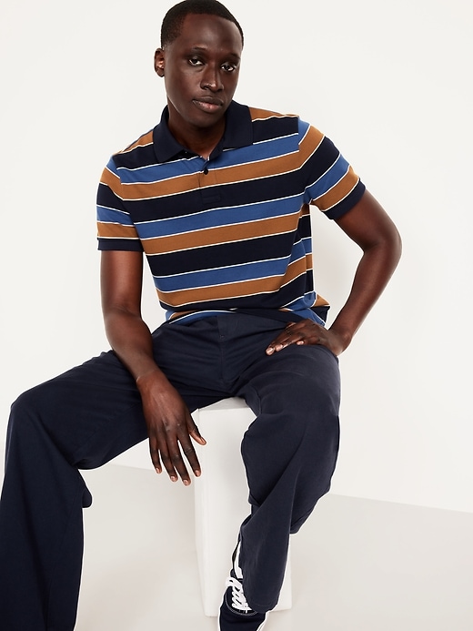 Image number 6 showing, Classic Fit Striped Pique Polo