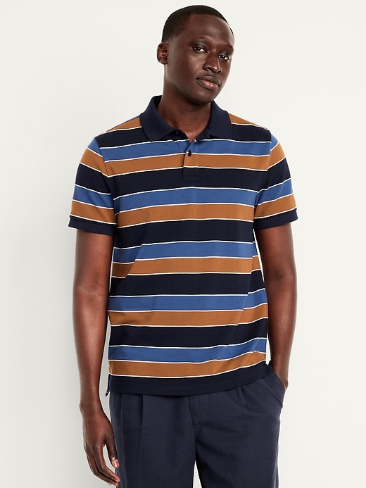 Image number 1 showing, Classic Fit Striped Pique Polo