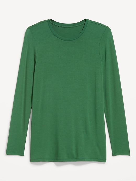 Image number 8 showing, Luxe Long-Sleeve Crew-Neck Tunic