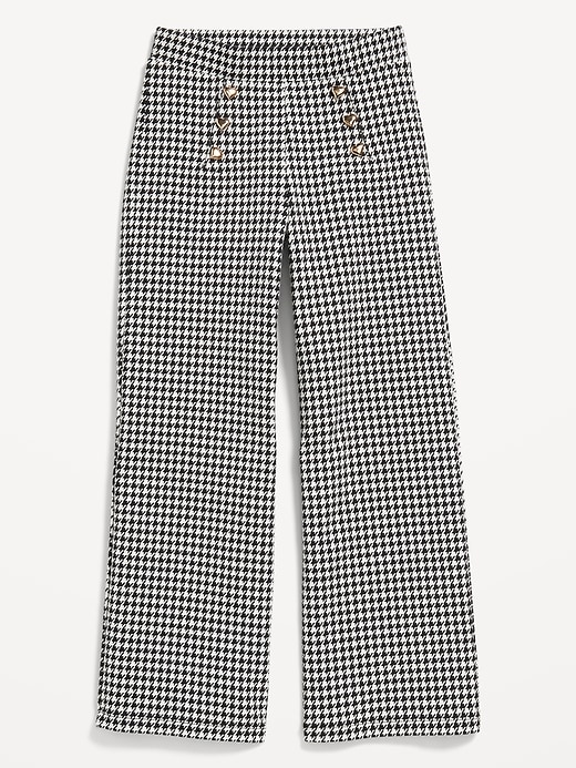 Image number 1 showing, High-Waisted Straight-Leg Sailor Pants for Girls