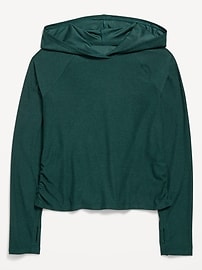 Image number 1 showing, CloudMotion Side-Ruched Performance Hoodie for Girls