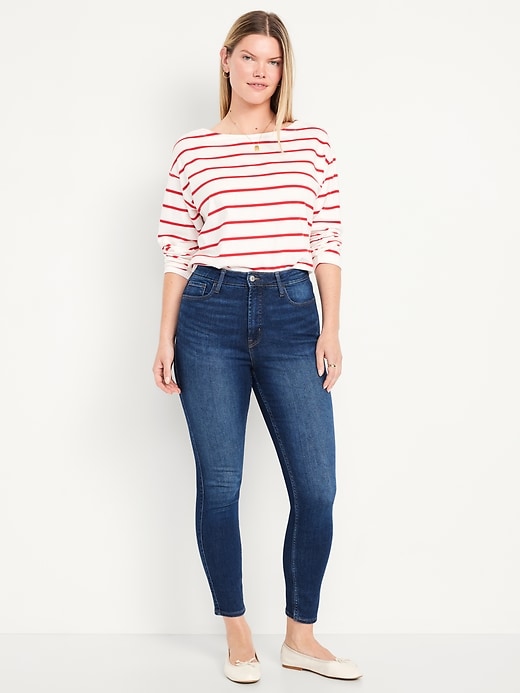 Image number 4 showing, Extra High-Waisted Rockstar 360° Stretch Super-Skinny Jeans