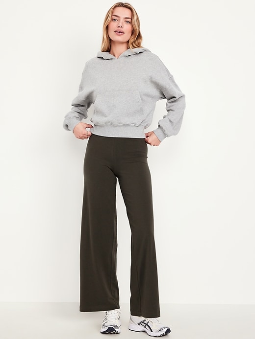 Image number 1 showing, High-Waisted Fashion Wide-Leg Leggings