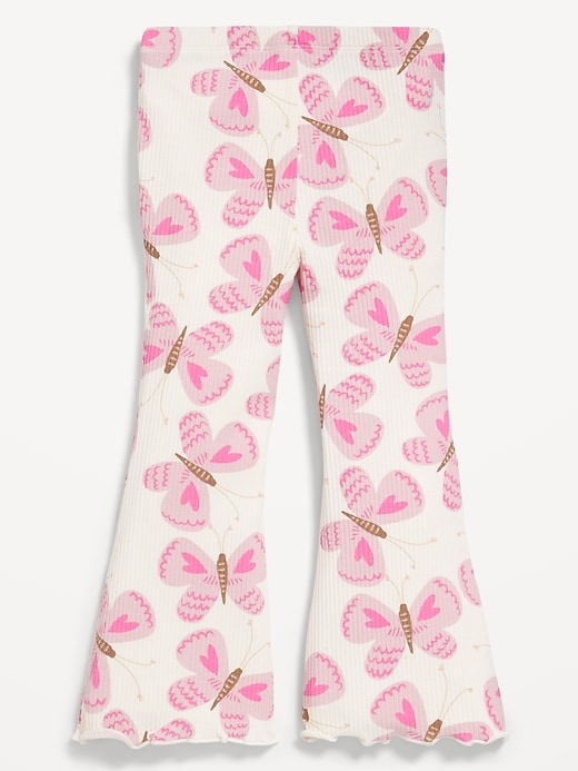 Image number 2 showing, Printed Ribbed Flare Leggings for Toddler Girls