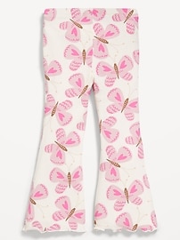 Image number 2 showing, Printed Ribbed Flare Leggings for Toddler Girls