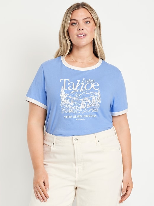 Image number 7 showing, EveryWear Graphic Ringer T-Shirt