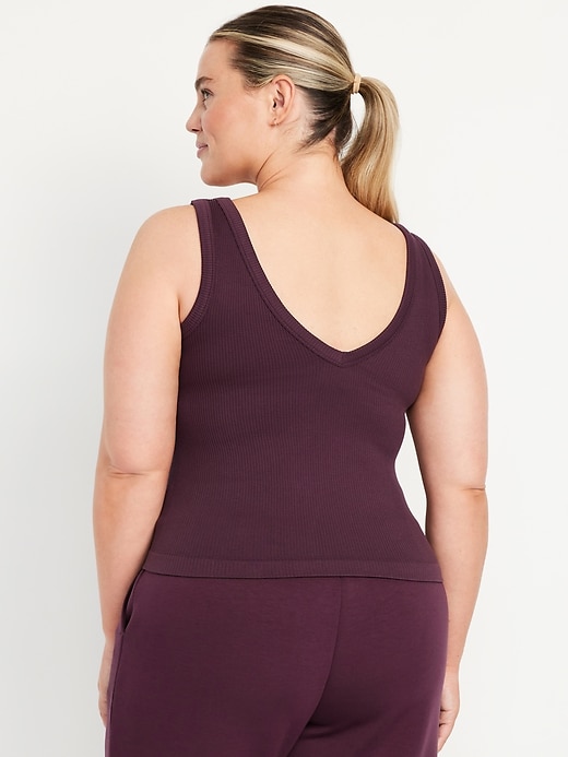 Image number 6 showing, Exhale Seamless Fitted Rib Tank