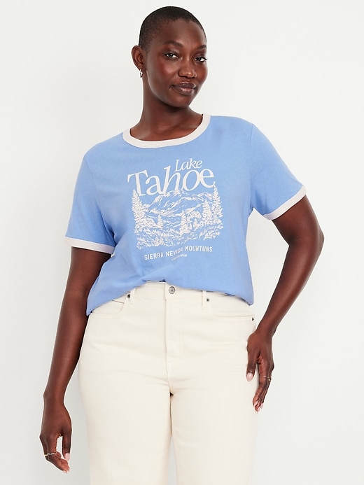 Image number 5 showing, EveryWear Graphic Ringer T-Shirt