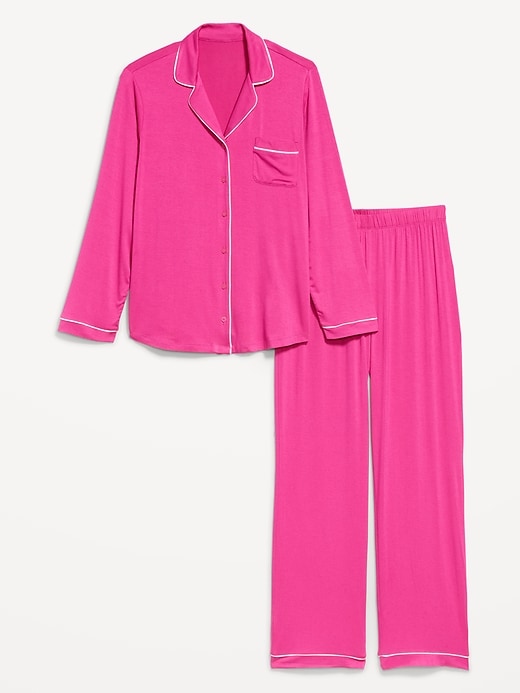 Image number 4 showing, Sunday Sleep Knit Jersey Pant Set
