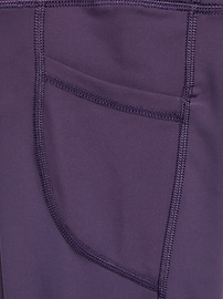 Image number 6 showing, High-Waisted PowerSoft 7/8-Length Side-Pocket Leggings for Girls