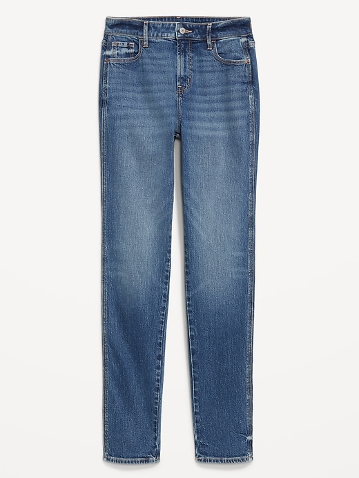 L'image numéro 8 présente Jean étroit rétro à taille haute