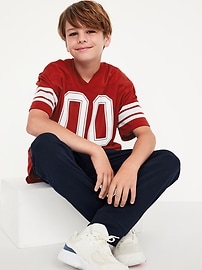 Image number 1 showing, Oversized Boxy Mesh Graphic T-Shirt for Boys