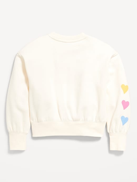 Image number 3 showing, Favorite Fleece Oversized Graphic Sweatshirt for Girls