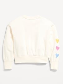 View large product image 3 of 3. Favorite Fleece Oversized Graphic Sweatshirt for Girls