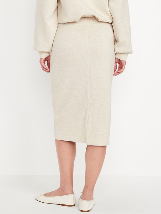 Image number 2 showing, Extra High-Waisted Bounce Fleece Midi Skirt