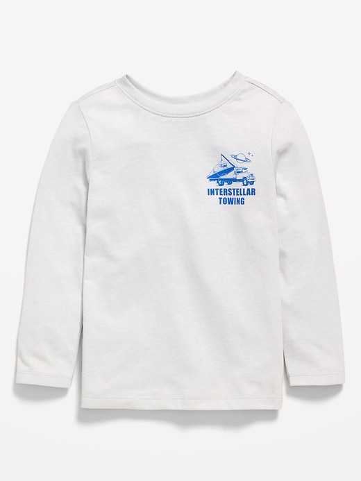 Image number 1 showing, Long-Sleeve Unisex Graphic T-Shirt for Toddler
