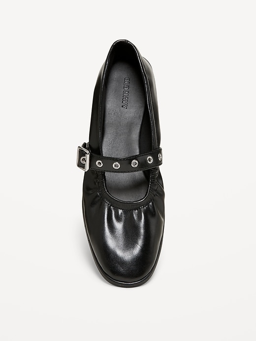L'image numéro 5 présente Ballerines Charles IX en similicuir à effet froissé