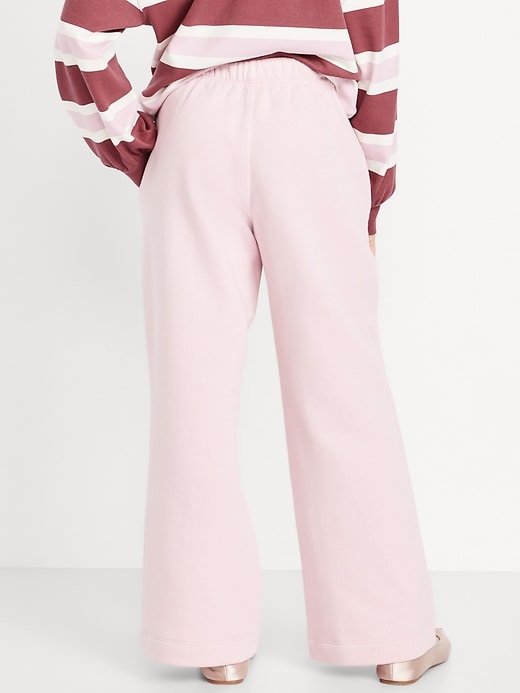 View large product image 2 of 4. Favorite Fleece High-Waisted Wide-Leg Sweatpants for Girls
