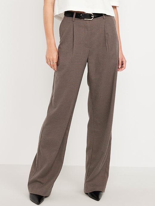 Image number 2 showing, Extra High-Waisted Taylor Wide-Leg Trouser Pants