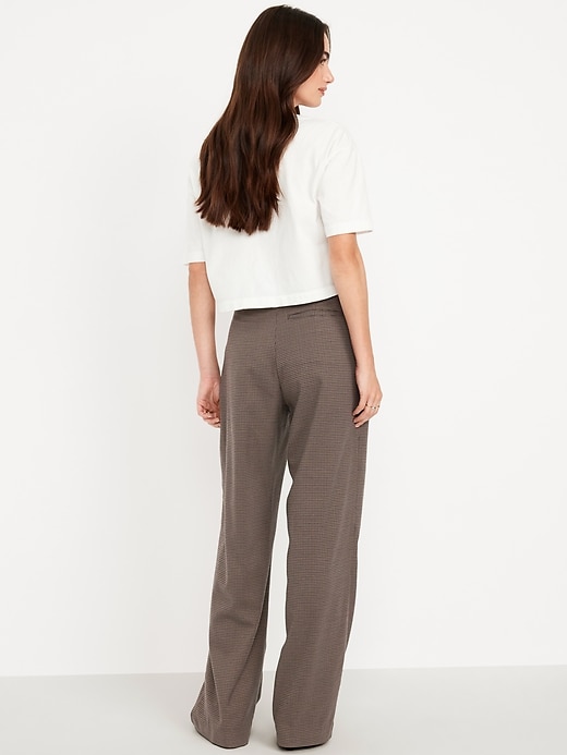 Image number 3 showing, Extra High-Waisted Taylor Wide-Leg Trouser Pants