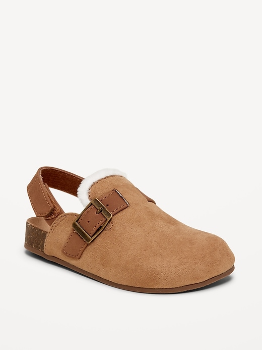 View large product image 1 of 4. Faux-Suede Clogs for Toddler Girls