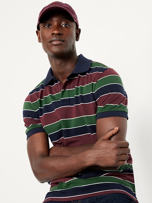 Image number 6 showing, Classic Fit Striped Pique Polo