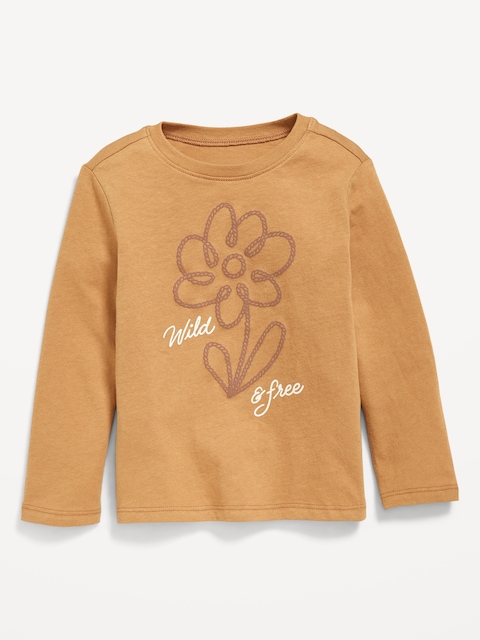 Long-Sleeve Graphic T-Shirt for Toddler Girls - Honeyed Acorn