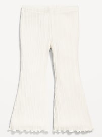 L'image numéro 1 présente Legging côtelé évasé pour toute-petite fille