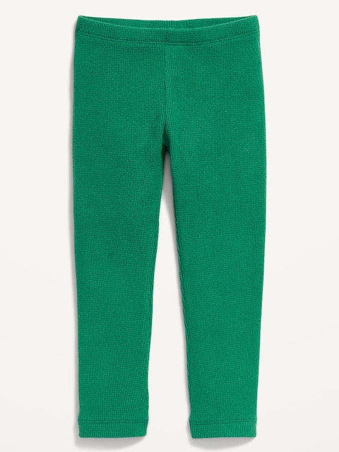 Cozy Waffle-Knit Leggings for Toddler Girls - Botanica