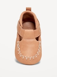Image number 2 showing, Faux-Leather Moccasin Shoes for Baby