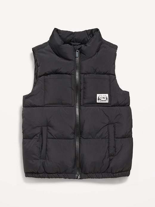 Voir une image plus grande du produit 1 de 1. Gilet matelassé à poche pour tout-petit garçon