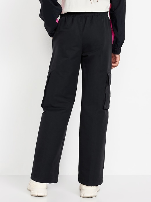 View large product image 2 of 4. High-Waisted Cargo Wide-Leg Performance Pants for Girls