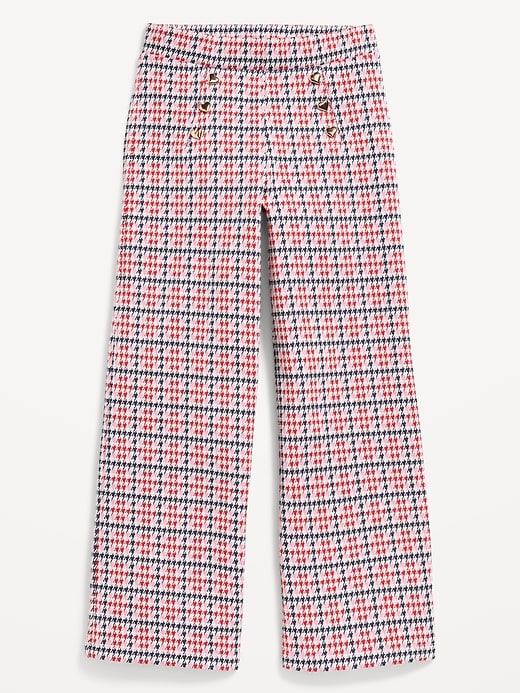 Image number 4 showing, High-Waisted Straight-Leg Sailor Pants for Girls