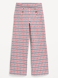 Image number 4 showing, High-Waisted Straight-Leg Sailor Pants for Girls