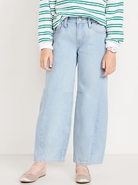 Image number 1 showing, Super Baggy Barrel-Leg Jeans for Girls