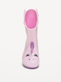 Image number 2 showing, Tall Unicorn-Graphic Rain Boots for Toddler Girls