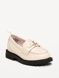 Image number 1 showing, Faux-Leather Chunky Loafers for Toddler Girls