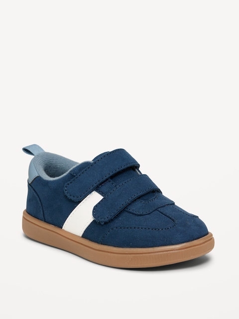 Chaussures de sport en suédine à fermeture velcro double pour tout-petit garçon