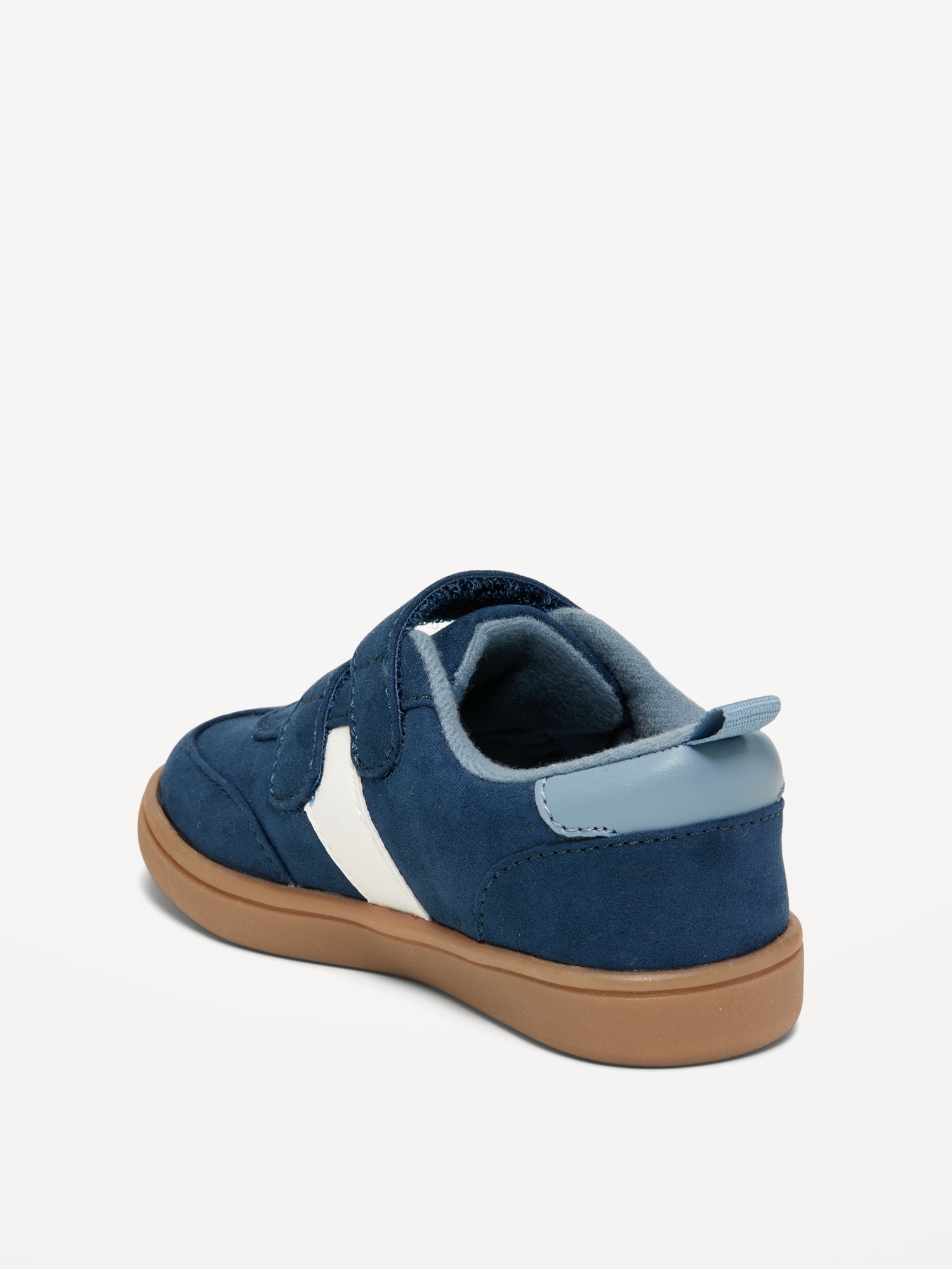 Double Secure-Strap Faux-Suede Sneakers for Toddler Boys