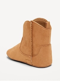 L'image numéro 3 présente Bottines Western à broderies en suédine pour bébé